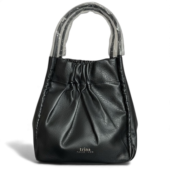 Trina Turk Handbags - Trina Turk Elegant Black Leather Shoulder Bag